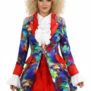 Carnavalsjas Dames rood woosh