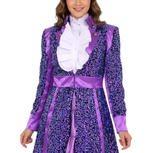 Carnavalsjas Dames Sequin paars Deluxe