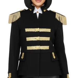 Carnavalsjas dames zwart deluxe