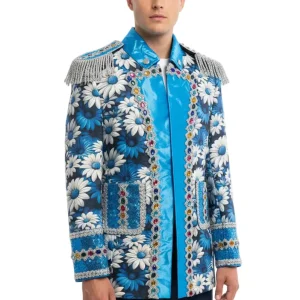 Carnavalsjas Madelief Blauw Heren