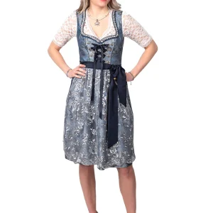 Dirndl Blauw Bloemen