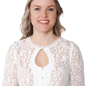 Dirndlblouse Kant Crème Dames