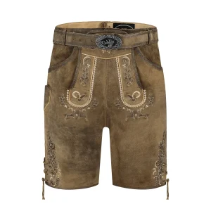 Lederhose Kort Bruin Geitenleer Heren