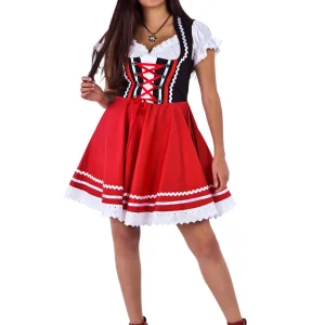 Tiroler Dirndl Rood Zwart