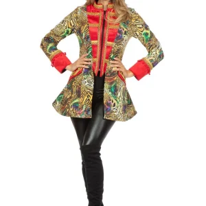 Luxe carnavalsjas Luipaard Rood Dames