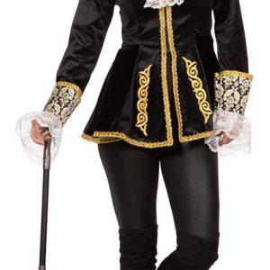 Luxe Jas Markiezin Zwart