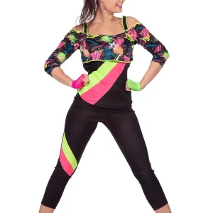 Retro Aerobic Fitness Outfit Dames