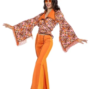 Seventies Outfit Dames Oranje